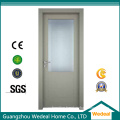 Painted Composite Wooden MDF HDF Flush Door with Glasses